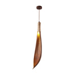 Cocoa Leaf Pendant Light – Natural Organic Hanging Lamp for Boho Interiors