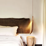 Cocoa Leaf Pendant Light – Natural Organic Hanging Lamp for Boho Interiors