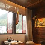 Cocoa Leaf Pendant Light – Natural Organic Hanging Lamp for Boho Interiors