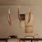 Cocoa Leaf Pendant Light – Natural Organic Hanging Lamp for Boho Interiors
