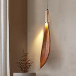 Cocoa Leaf Pendant Light – Natural Organic Hanging Lamp for Boho Interiors