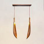 Cocoa Leaf Pendant Light – Natural Organic Hanging Lamp for Boho Interiors