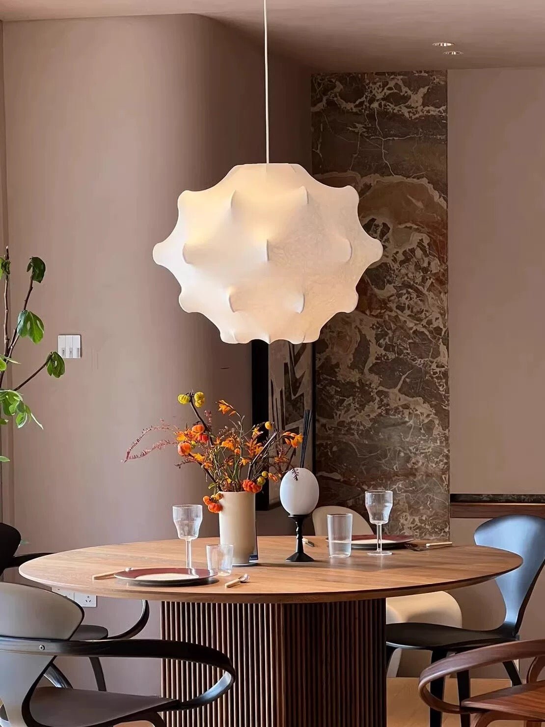 Cocoon Bloom Pendant Light – Nature-Inspired Designer Hanging Lamp