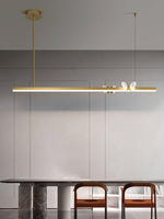 Cohen Butterfly Chandelier – Modern Gold LED Linear Pendant for Dining Room