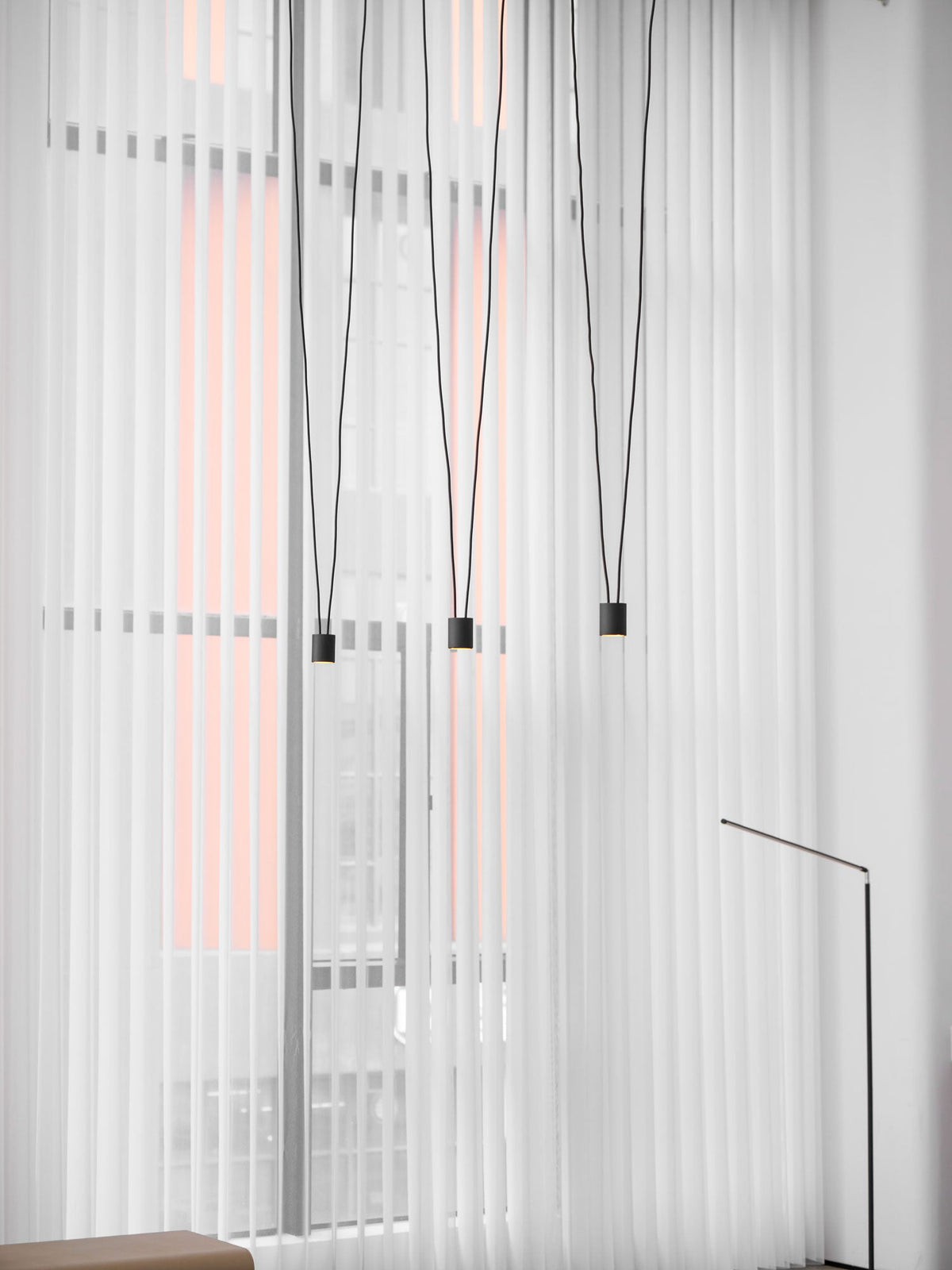 Modular Pendant Chandelier with Matte Lacquered Cables, 1-12 Lights