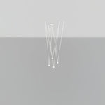 Modular Pendant Chandelier with Matte Lacquered Cables, 1-12 Lights