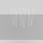Modular Pendant Chandelier with Matte Lacquered Cables, 1-12 Lights