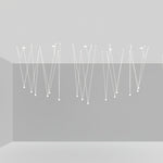 Modular Pendant Chandelier with Matte Lacquered Cables, 1-12 Lights