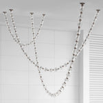 Riviere Glass Chain Chandelier – Modern Linear LED Pendant Light