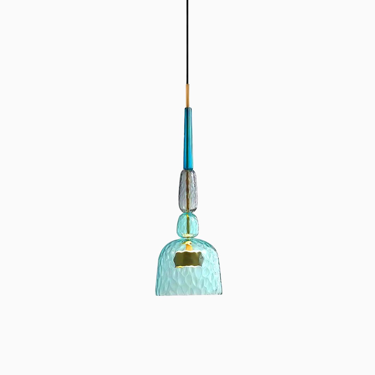 Art Glass Pendant Light – Hand-Blown Stained Glass Chandelier for Dining & Living