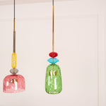 Art Glass Pendant Light – Hand-Blown Stained Glass Chandelier for Dining & Living