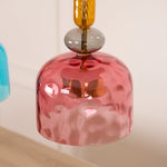 Art Glass Pendant Light – Hand-Blown Stained Glass Chandelier for Dining & Living