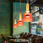 Art Glass Pendant Light – Hand-Blown Stained Glass Chandelier for Dining & Living
