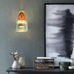Art Glass Pendant Light – Hand-Blown Stained Glass Chandelier for Dining & Living
