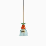 Art Glass Pendant Light – Hand-Blown Stained Glass Chandelier for Dining & Living