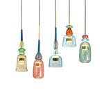 Art Glass Pendant Light – Hand-Blown Stained Glass Chandelier for Dining & Living