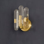 Bolton Crystal Wall Sconce in Brass for Bedroom and Living Room
