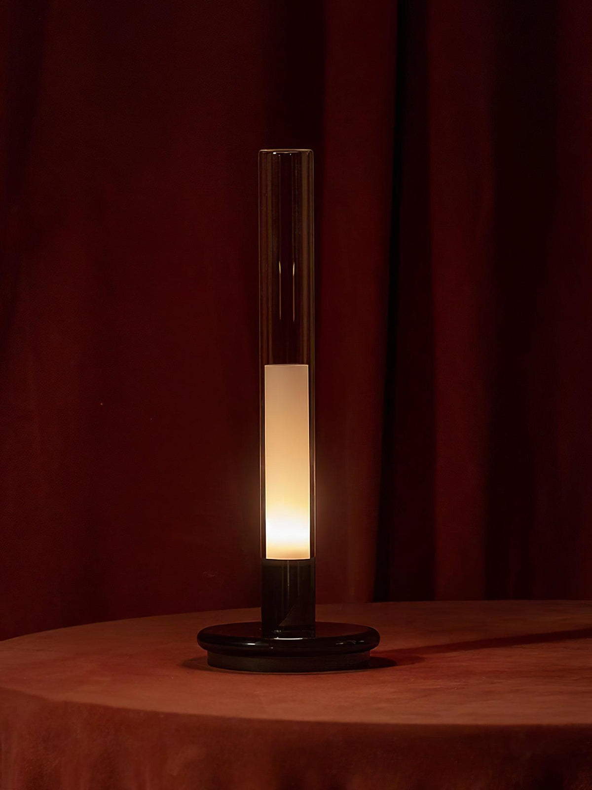 Column Built In Battery Table Lamp