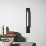 Columnar Alabaster Wall Sconce in Bronze Brass