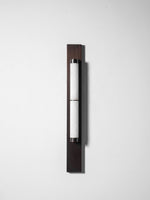 Columnar Alabaster Wall Sconce in Bronze Brass