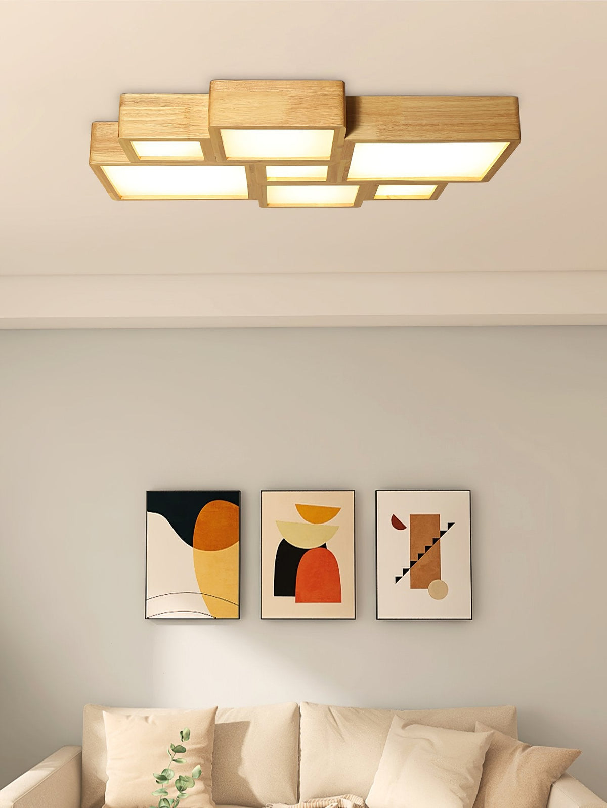 Combination Square Ceiling Lamp