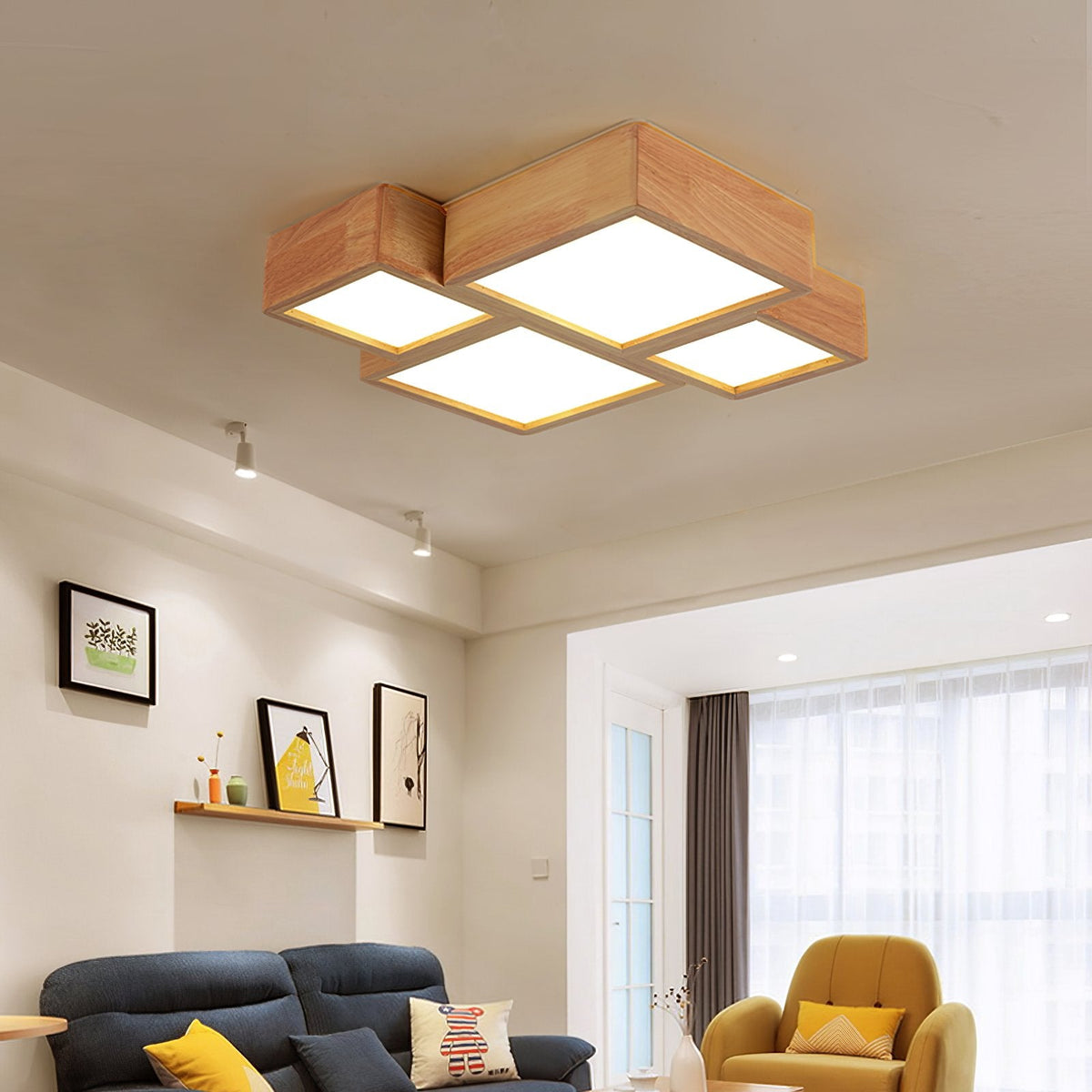 Combination Square Ceiling Lamp