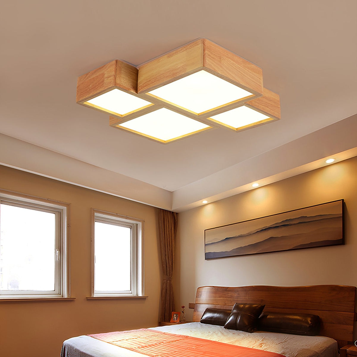 Combination Square Ceiling Lamp