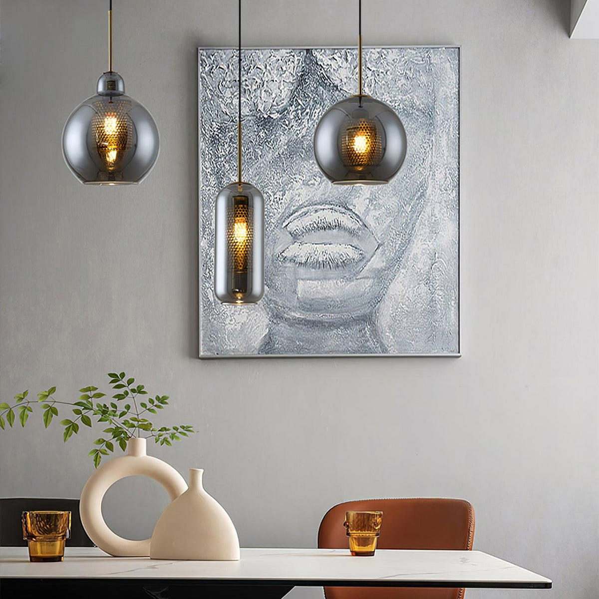 Chiswick Glass Pendant Light – Modern Multi-Light Chandelier