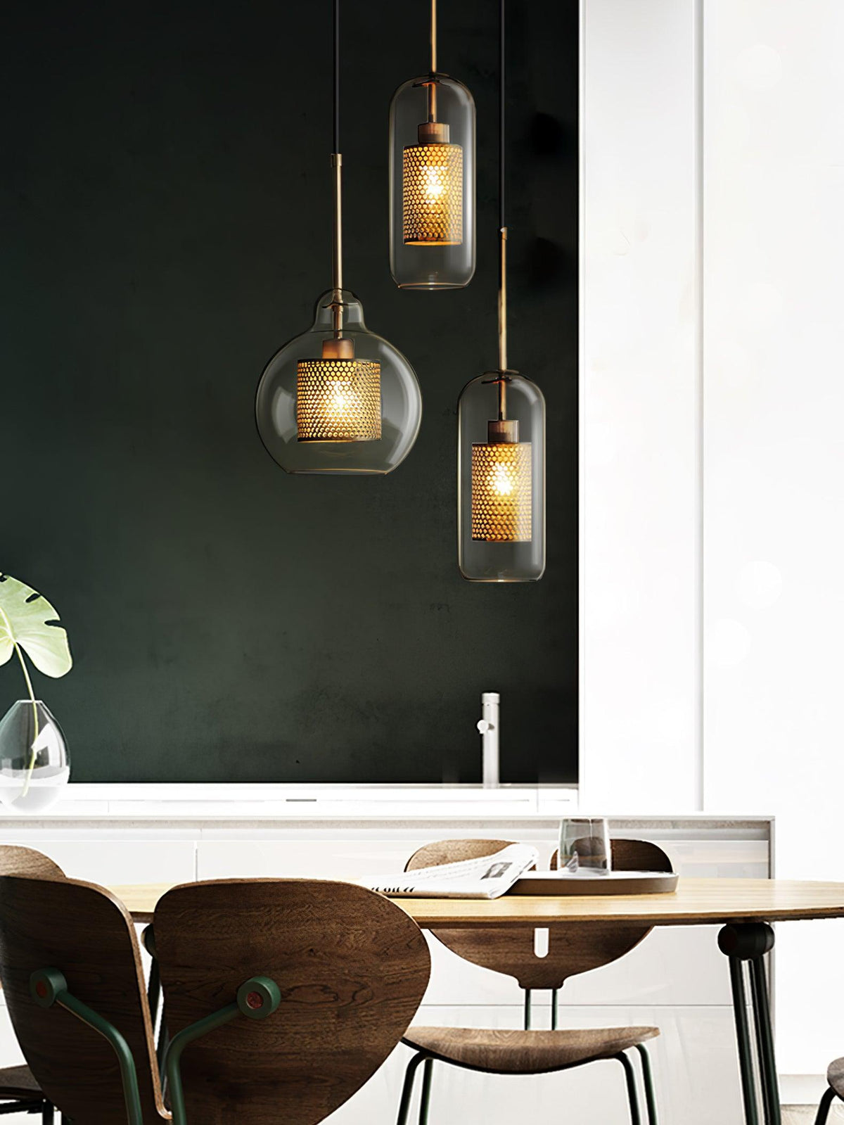 Chiswick Glass Pendant Light – Modern Multi-Light Chandelier