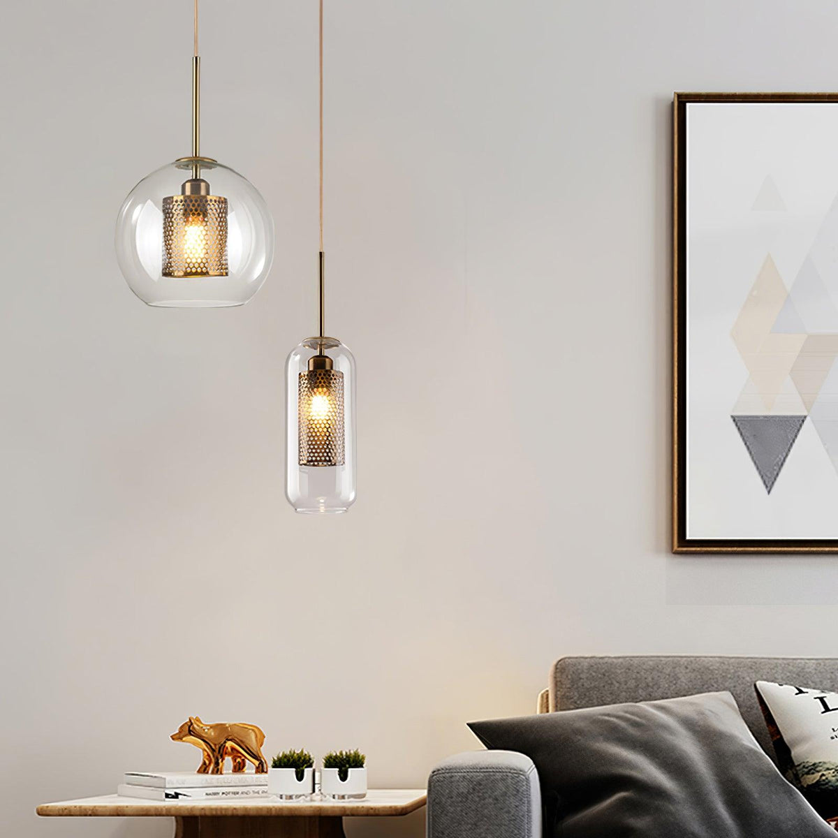 Chiswick Glass Pendant Light – Modern Multi-Light Chandelier