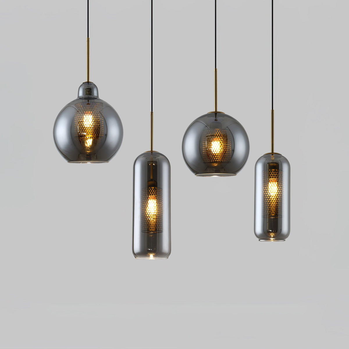 Chiswick Glass Pendant Light – Modern Multi-Light Chandelier