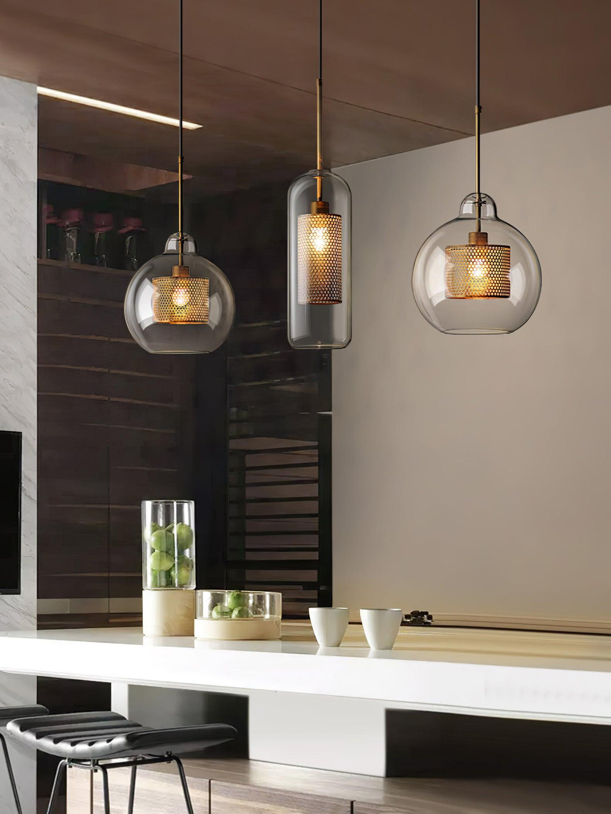 Chiswick Glass Pendant Light – Modern Multi-Light Chandelier