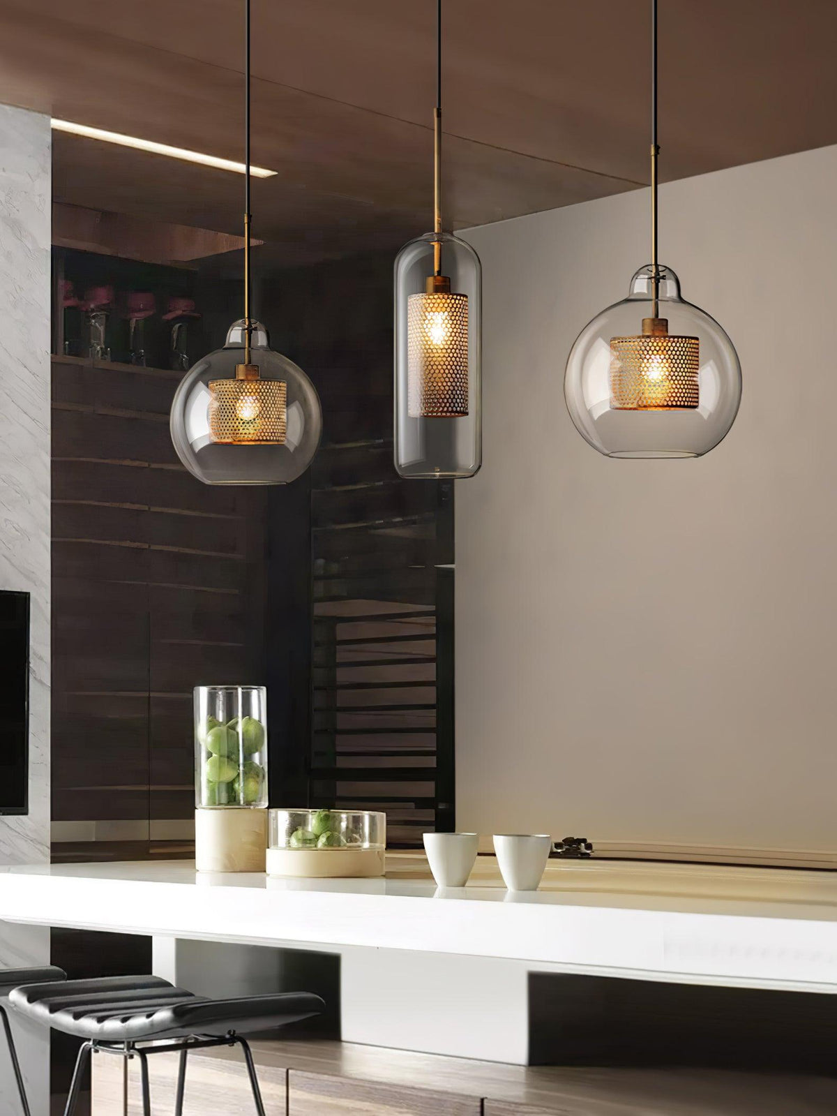 Chiswick Glass Pendant Light – Modern Multi-Light Chandelier