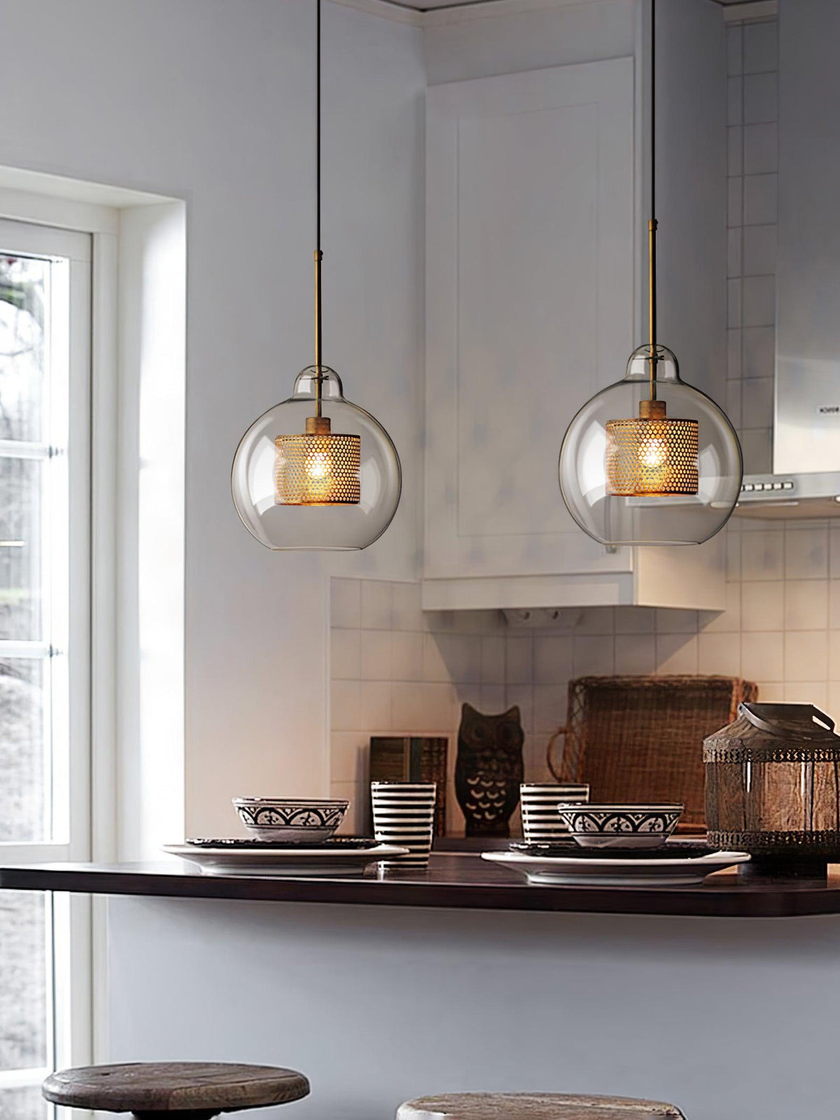 Chiswick Glass Pendant Light – Modern Multi-Light Chandelier