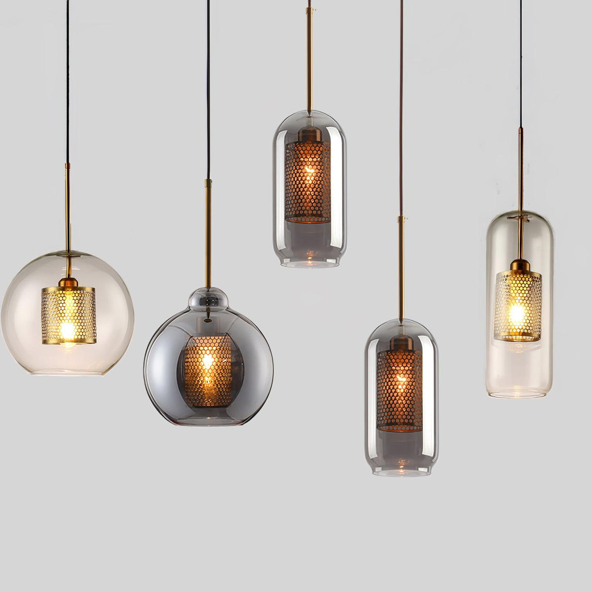 Chiswick Glass Pendant Light – Modern Multi-Light Chandelier