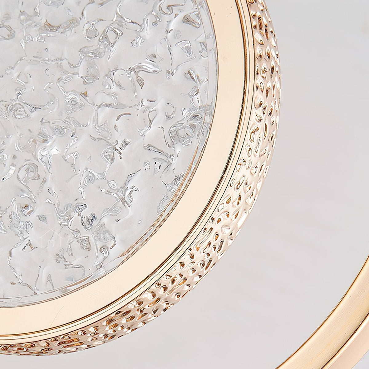 Concentric Ring Crystal Pendant Light