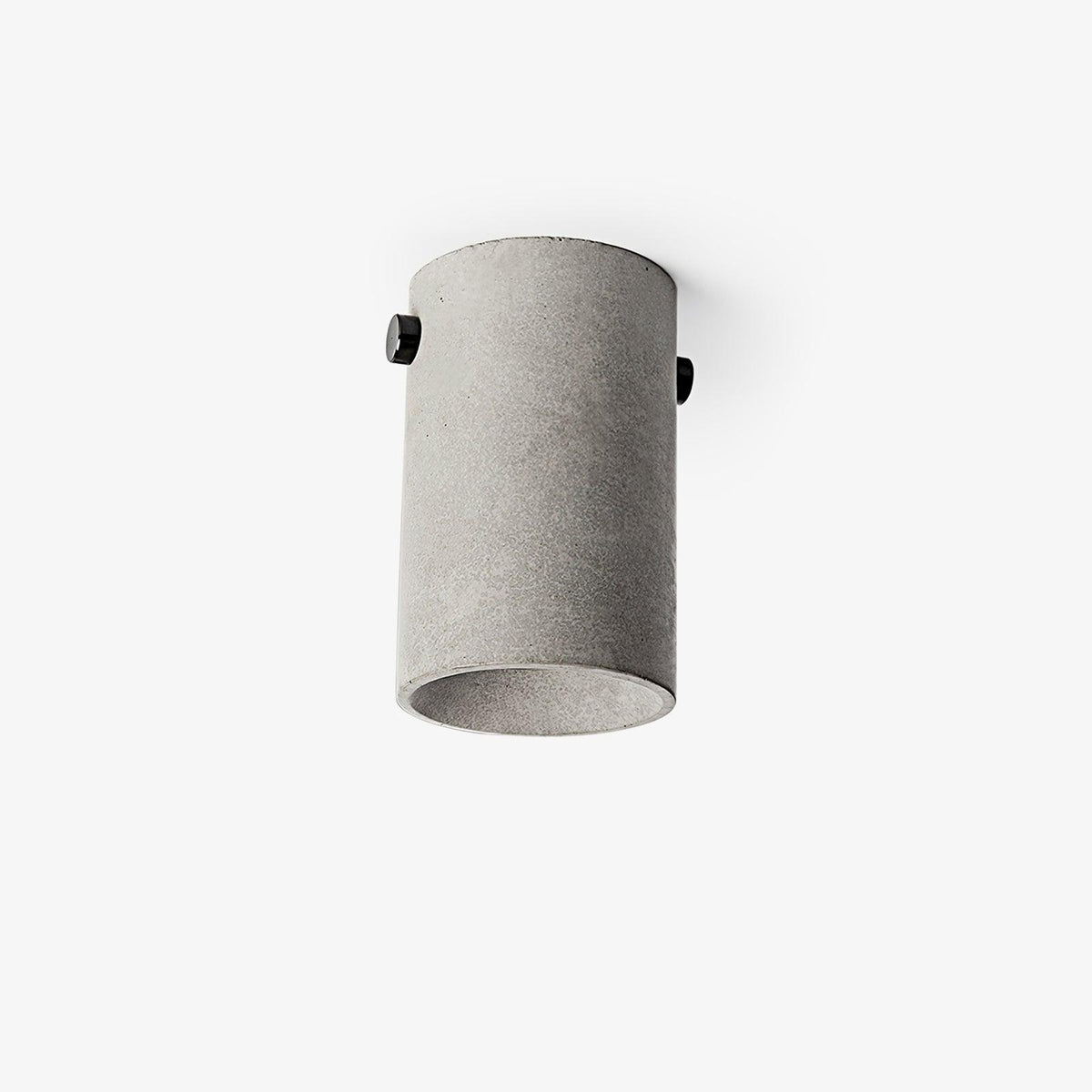 Artisan Concrete Ceiling Light with GU10 Socket, Modern Minimalist Flush Mount for Bedroom and Living Room