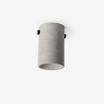 Artisan Concrete Ceiling Light with GU10 Socket, Modern Minimalist Flush Mount for Bedroom and Living Room