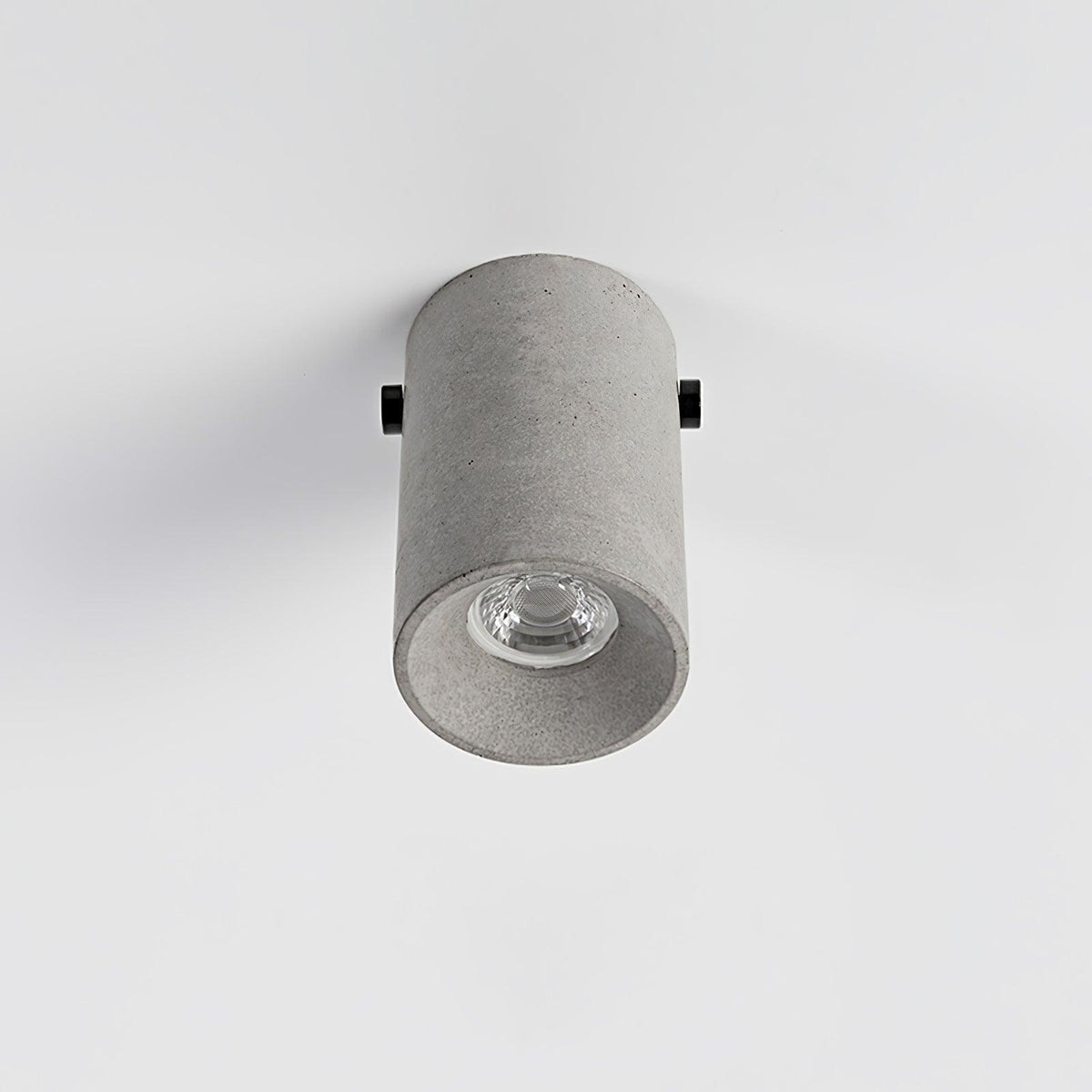 Artisan Concrete Ceiling Light with GU10 Socket, Modern Minimalist Flush Mount for Bedroom and Living Room