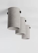 Artisan Concrete Ceiling Light with GU10 Socket, Modern Minimalist Flush Mount for Bedroom and Living Room