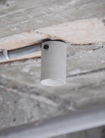 Artisan Concrete Ceiling Light with GU10 Socket, Modern Minimalist Flush Mount for Bedroom and Living Room
