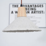 Concrete Pleated Pendant Lamp