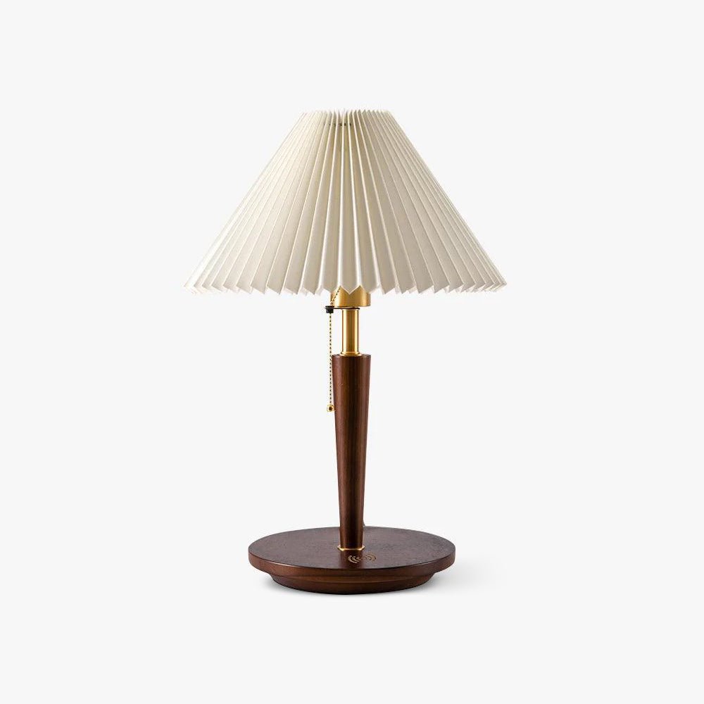 Cone_Pleated_Fabric_Table_Lamp
