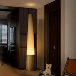 Cone Wooden Floor Lamp – Modern LED Floor Light for Living Room & Bedroom