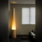 Cone Wooden Floor Lamp – Modern LED Floor Light for Living Room & Bedroom