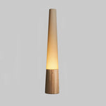 Cone Wooden Floor Lamp – Modern LED Floor Light for Living Room & Bedroom