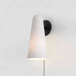 Conical Glass Plug In Wall Lamp