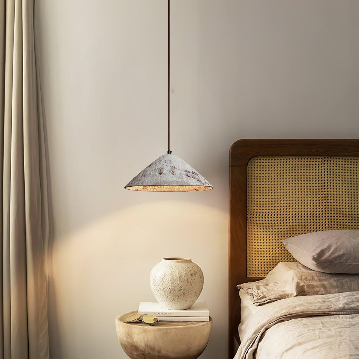Ceramic Whisper Pendant Light – Artisan Minimalist Hanging Lamp for Modern Interiors