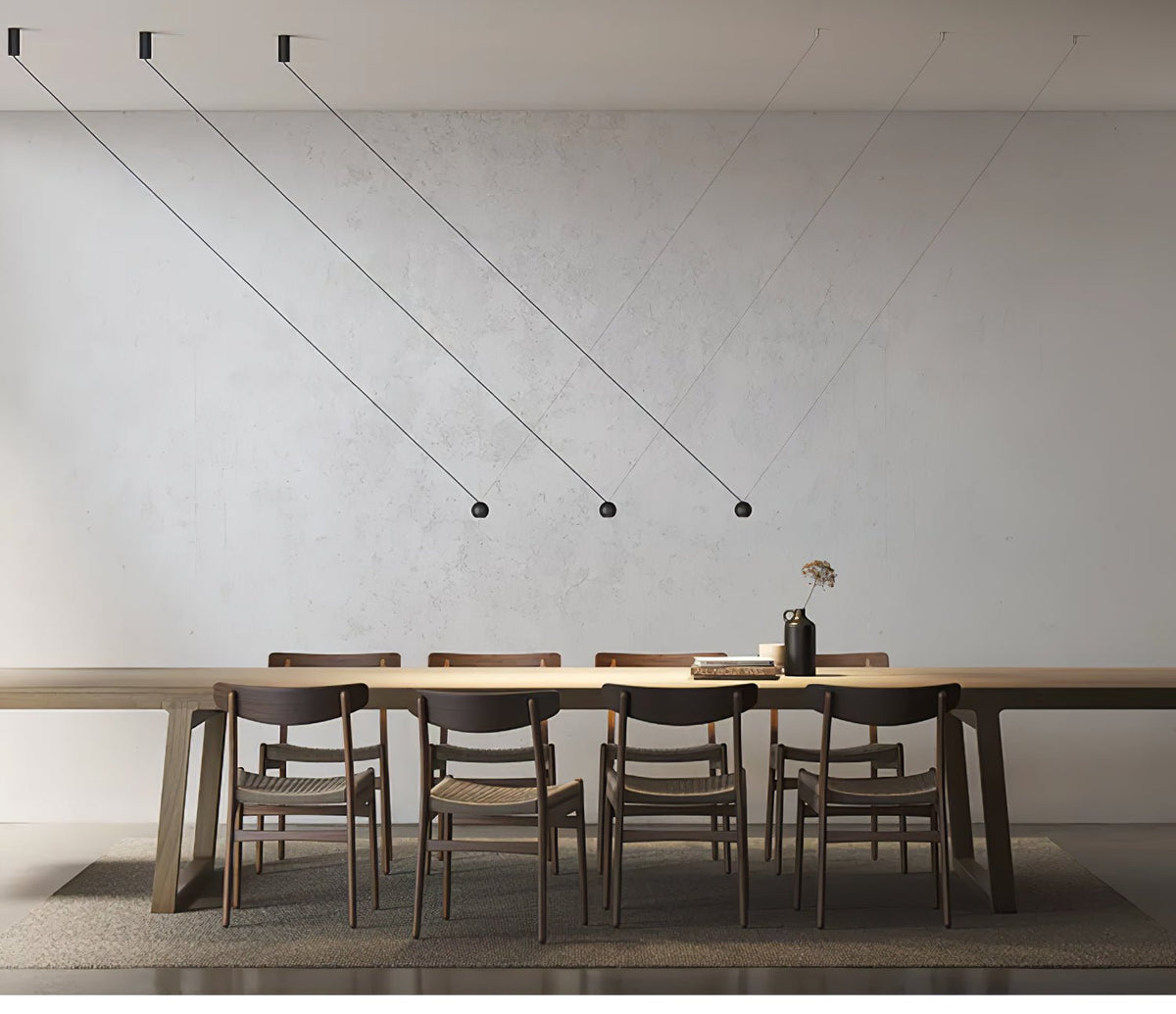 Constellation Multi-Pendant LED Chandelier with Terracotta Diffusers
