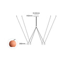 Constellation Multi-Pendant LED Chandelier with Terracotta Diffusers